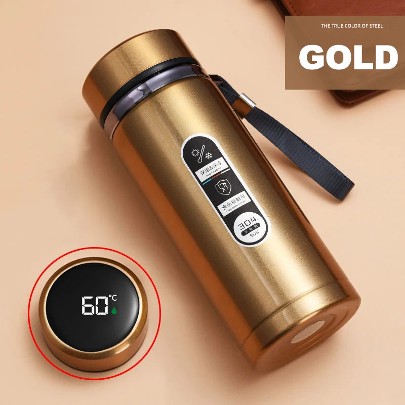 Stainless Steel Thermos Bottle LED Temperature Display 500ML- 1L Sus304 Vacuum Flask Portable Cup 2026 New