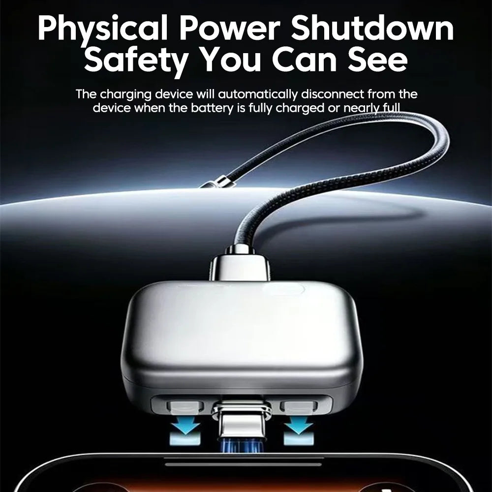Mini 140W PD Fast Charger Splitter Auto Power-Off Protection Type-C Fast Charging Connector for Iphone 17 Samsung