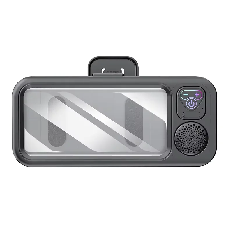 Bathroom Waterproof Bluetooth Speaker Mobile Phone Case Anti-Fog Touch Screen 360 Rotation for Shower Kitchen Swim Universal
