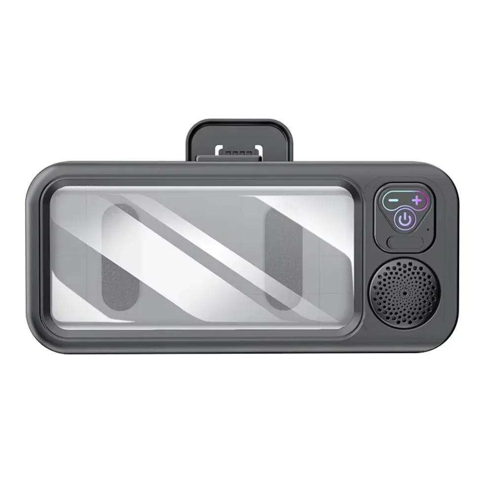 Bathroom Waterproof Bluetooth Speaker Mobile Phone Case Anti-Fog Touch Screen 360 Rotation for Shower Kitchen Swim Universal