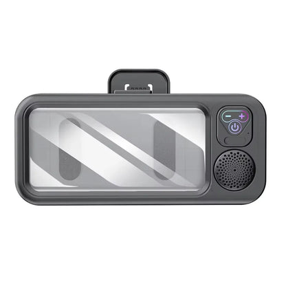 Bathroom Waterproof Bluetooth Speaker Mobile Phone Case Anti-Fog Touch Screen 360 Rotation for Shower Kitchen Swim Universal