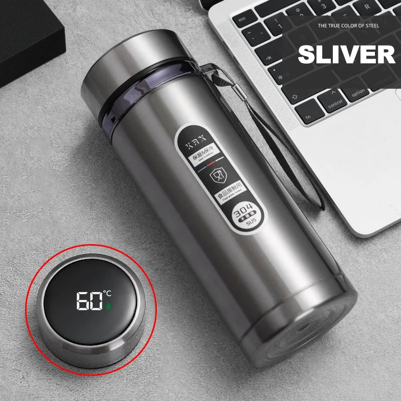 Stainless Steel Thermos Bottle LED Temperature Display 500ML- 1L Sus304 Vacuum Flask Portable Cup 2026 New