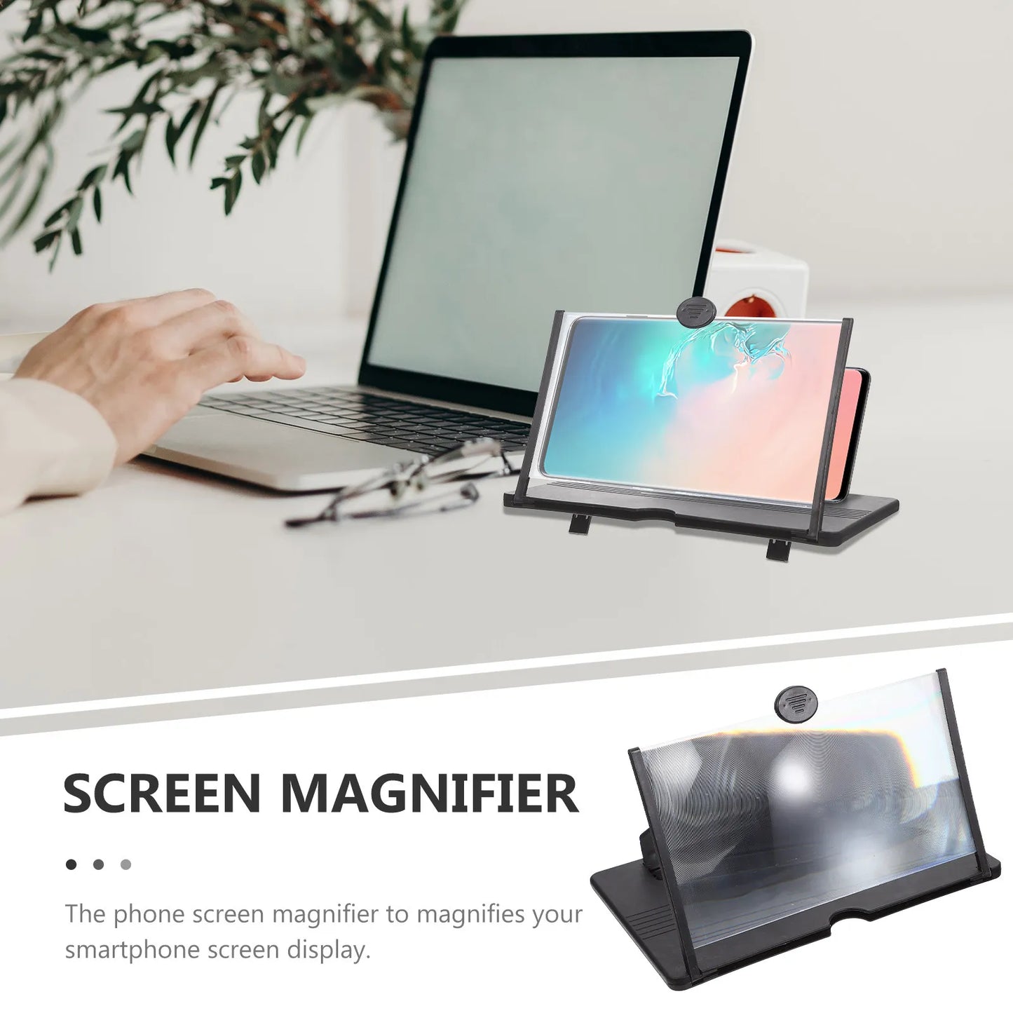 Cellphone Screen Magnifier High-Definition Large-Area Phone Screen Amplifier for Movies Gaming 3D Viewing Eye Protection