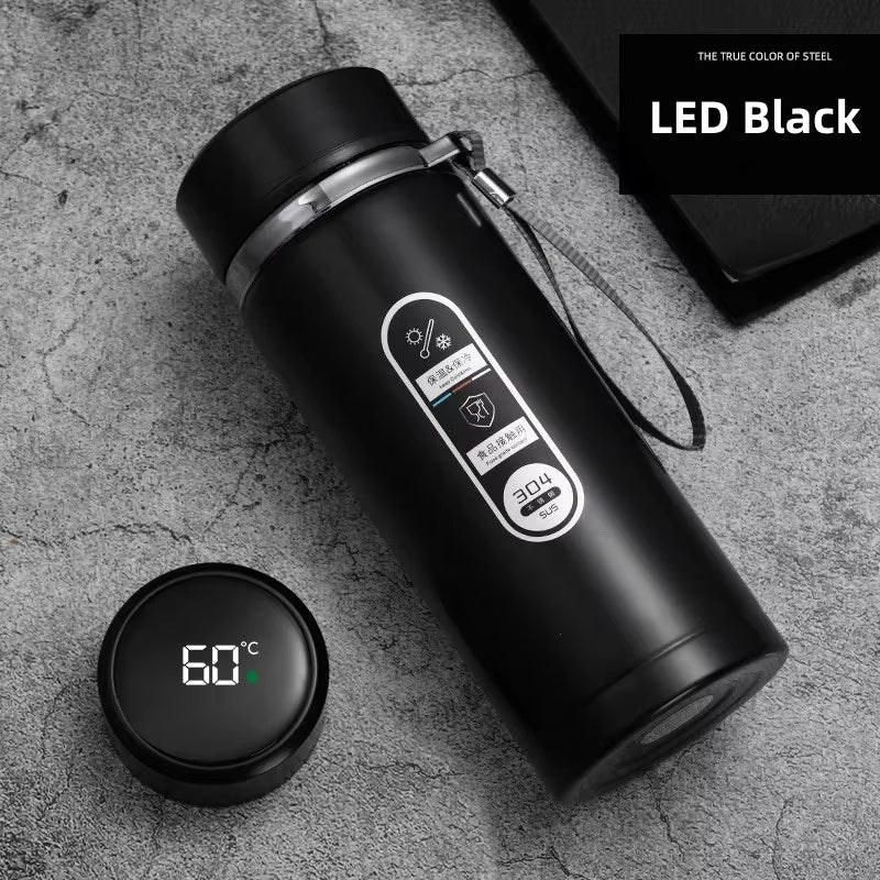 Stainless Steel Thermos Bottle LED Temperature Display 500ML- 1L Sus304 Vacuum Flask Portable Cup 2026 New