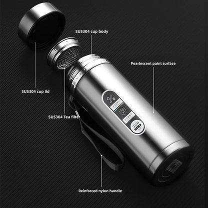 Stainless Steel Thermos Bottle LED Temperature Display 500ML- 1L Sus304 Vacuum Flask Portable Cup 2026 New